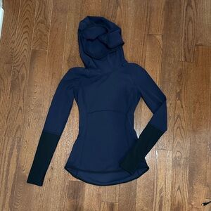 lululemon athletica Navy and Black Hoodie size 2